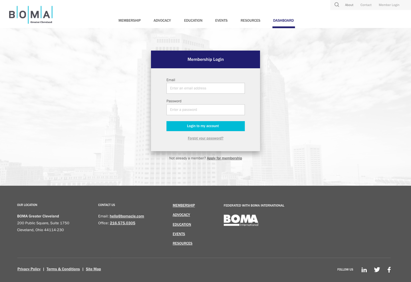 BOMA membership login